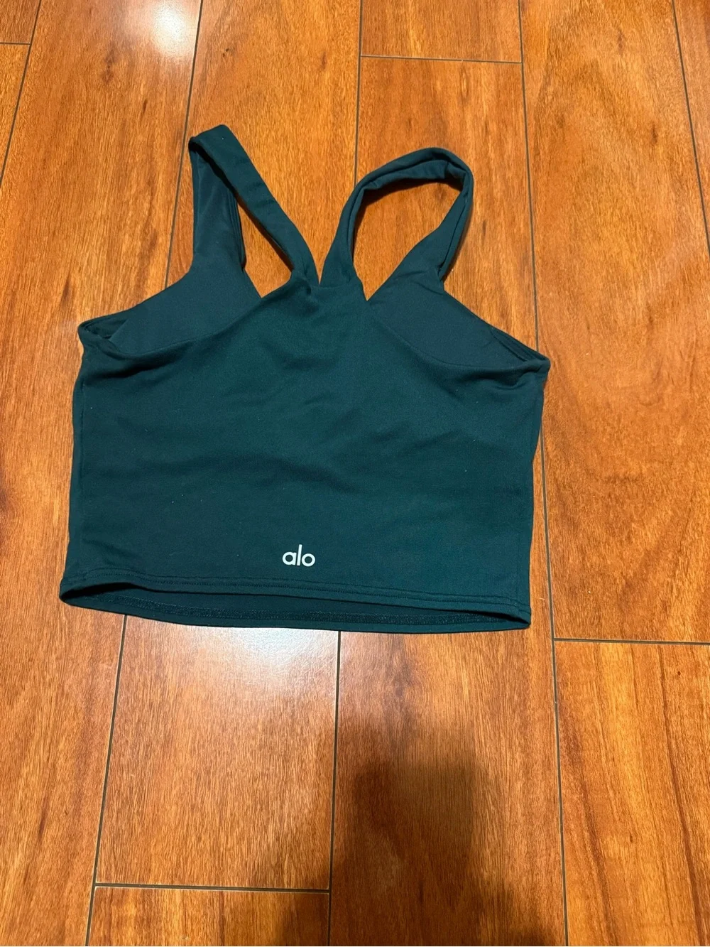 Alo yoga Women’s Forest Green Cropped Sports Tank